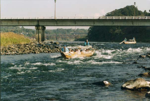 球磨川下り水の手橋付近